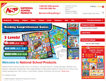 Tablet Screenshot of nationalschoolproducts.com
